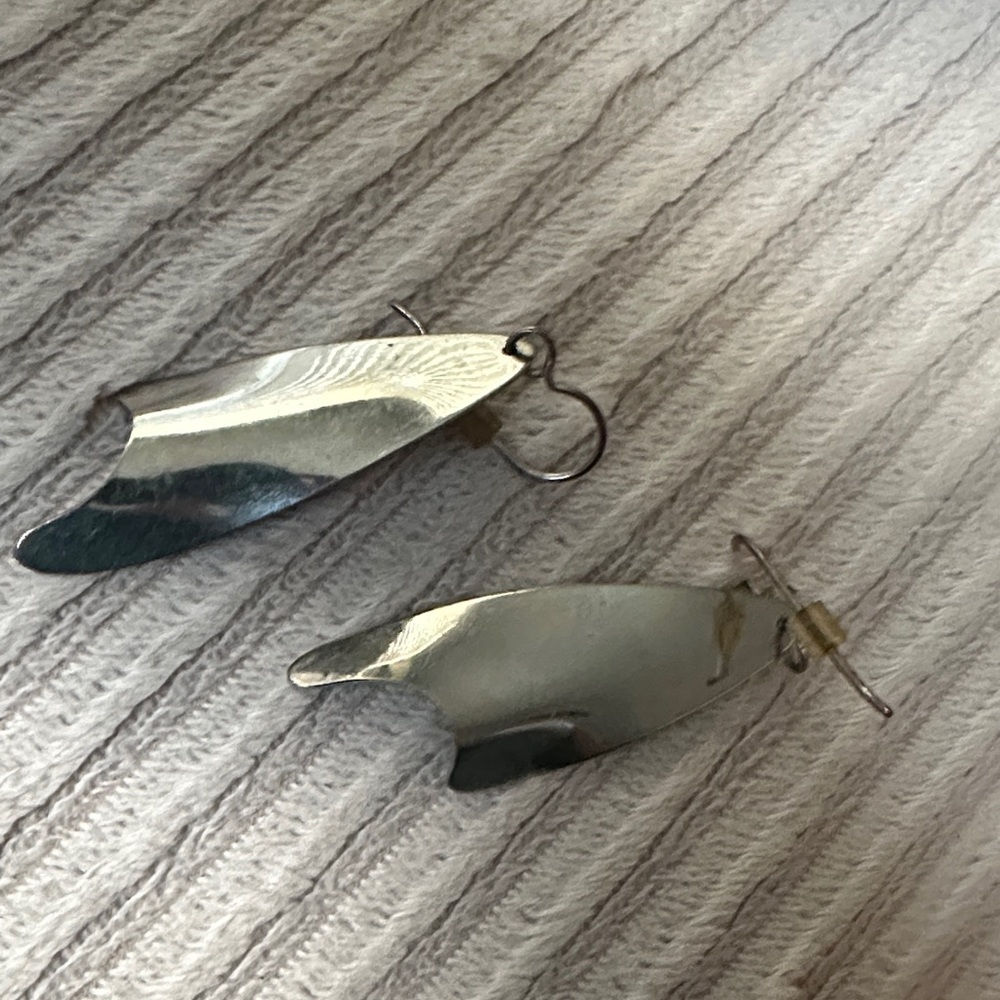 Silver Abstract Earrings